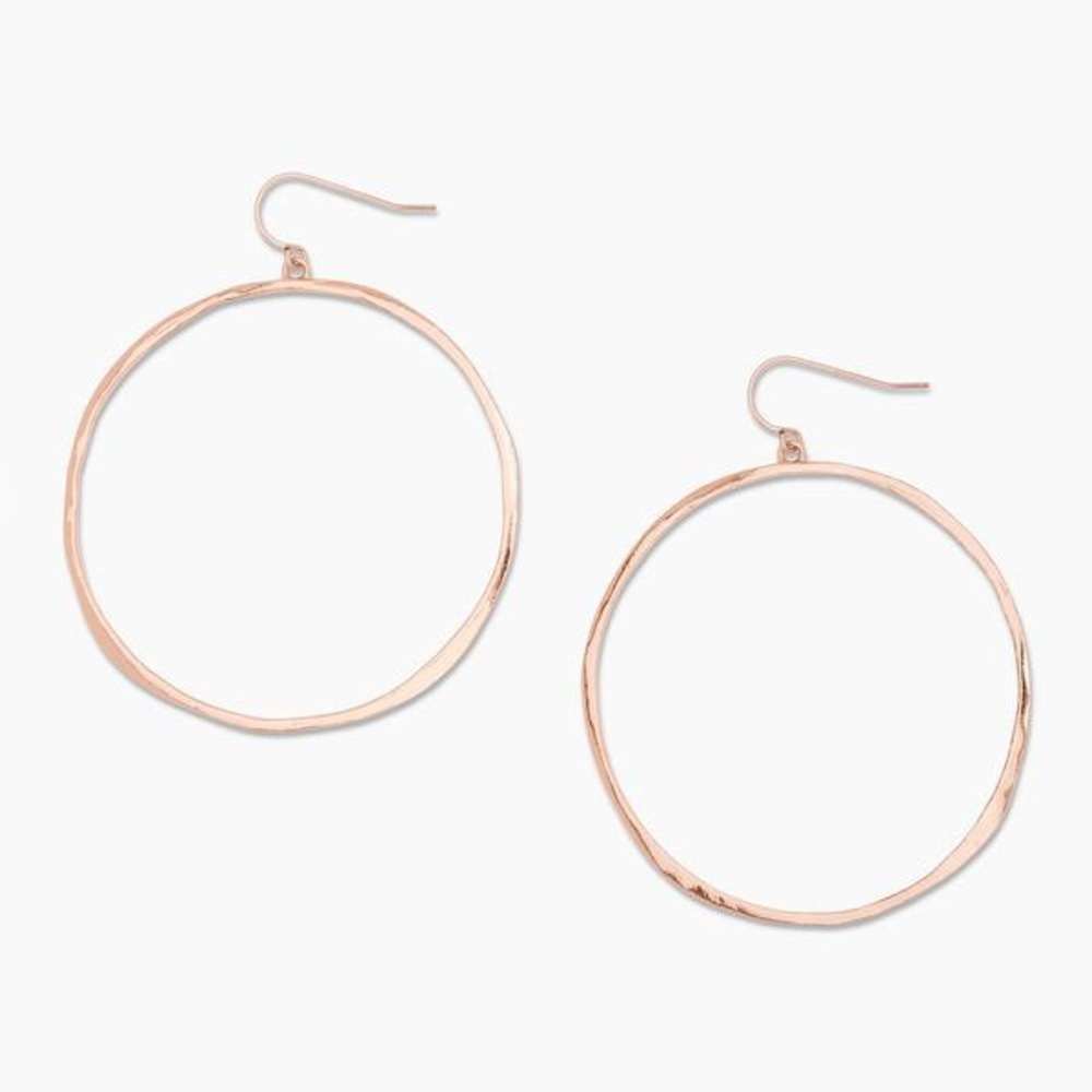 Gorjana G Ring Rose Gold Earrings